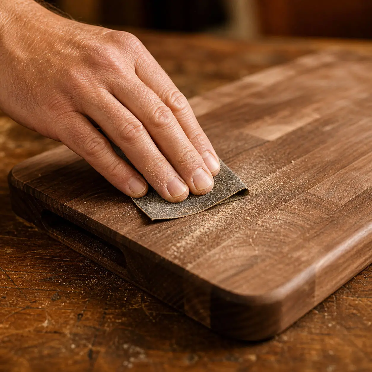 Sanding a Board